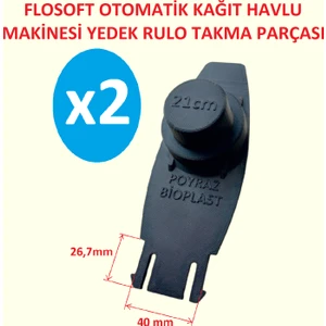 Poyraz Bioplast Flosft 21CM Otomatik Kağıt Havlu Dispanseri Yedek Parça Siyah 2 Adet