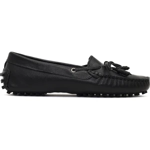 Kadın Siyah Deri Loafer 25AFD141918