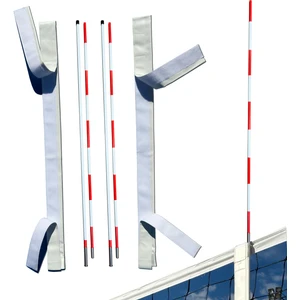 Voleybol Anteni Fiberglas Voleybol Anten Takımı Yapışkan Cırt Cırtlı Kılıflı - Salon ve Plaj Voleybolu File Ekipmanı, Saha Ekipmanı, Taşınabilir Voleybol Antenleri