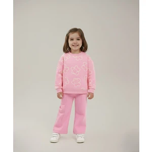 Kız Çocuk Papatya Baskılı Takım