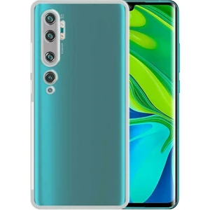 Caseart Xiaomi Mi Note 10 ile Uyumlu Kapak Kamera Korumalı Şarj Yeri Tıpalı Şeffaf Silikon Kılıf