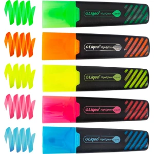 Liquid Flat Fosforlu Kalem (H-3128) 5 Renk