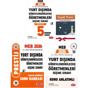 Data Yayınları 2026 Yurt Dışında Görevlendirilecek Öğretmenleri Seçme Sınavı Konu Prestij Soru ve Deneme Sınavı