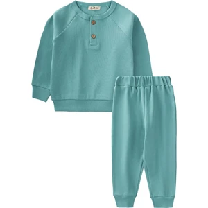 Reglan Kol Patlı Erkek Basıc Takım 1-8 Yaş Turkuaz