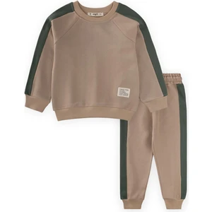 Garnili Sweatshirt Takım 2-8 Yaş S Vizon