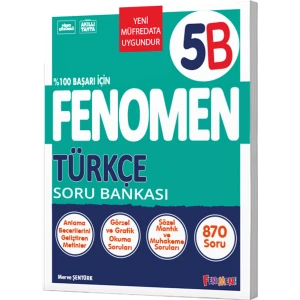 Fenomen Yayıncılık 5.sınıf Türkçe B Soru Bankası (Güncel)