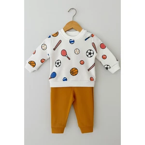 Tuem Baby Tuembaby 100 Pamuk  Spor Baskılı Erkek Bebek Alt-Üsttakım