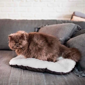 Relax Marrone Bej Kedi Köpek Peluş Yatak