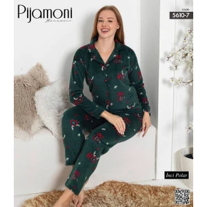 Inci Polar Düğmeli Pijama Takımı