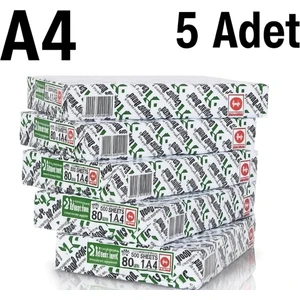 A4 Kağıt Copier Bond 80 Gr/m² (5 Paket)