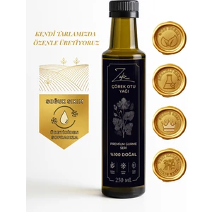 Zafir Natural Yüksek Timokinon Oranlı Soğuk Sıkım Çörek Otu Yağı - %100 Saf 250 mL