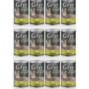 Plus Kuzu Etli Yetişkin Kedi Konservesi 12 Adet 400 Gr