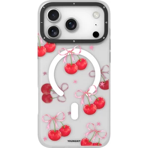 iPhone 17 Pro Max Uyumlu Kılıf M-Safe Şarj Özellikli Airbagli Youngkit Sweathart Seri Kapak Kırmızı