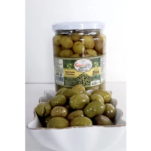 Yeşil Zeytin-El Kırması (Cam Kavanoz)