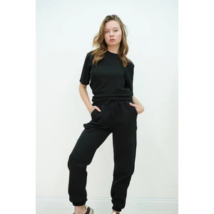 ŞARDONLU ÜÇ İPLİK EŞOFMAN ALT