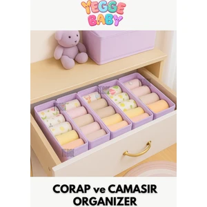 Baby 2 Adet Çekmece ve Dolap Içi Düzenleyici,raf Düzenleyici,bebek Çocuk Odası Çorap Çamaşır Organizer