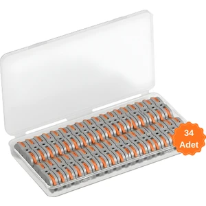 Kolay Kablo Bağlantı Klemensi ( 34 Adet )