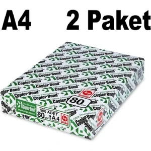 A4 Kağıt Copier Bond 80 Gr/m² (2 Paket)