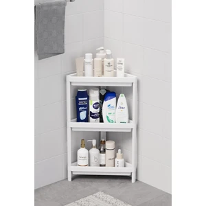 Online Home Market Omaş 3 Katlı Üçgen Raf Ünitesi – Köşe Alanlar Için Şık ve Pratik Düzenleyici Köşe Banyo Rafı