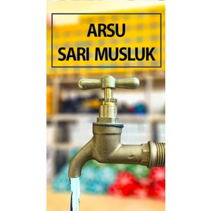Trend Hause Arsu Sarı Bahçe Musluğu / 1/2 Sarı Musluk