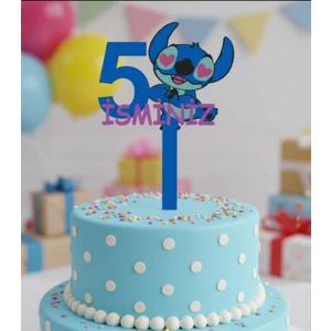 Stitch Isimli 5 Yaş Pasta Süsü