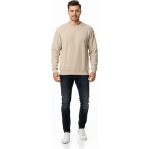 Erkek Büyük Beden Sıfır Yaka Selanik Sweatshirt BGL-ST04871