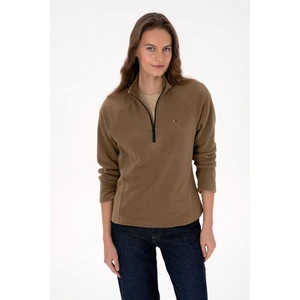 U.s. Polo Assn. Kadın Haki Sweatshirt 50316714-VR027