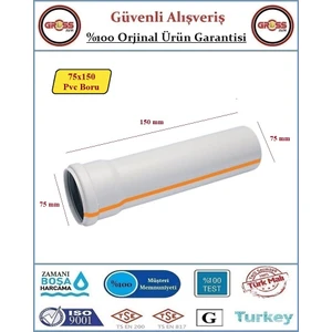 Pvc Boru - 75X150mm