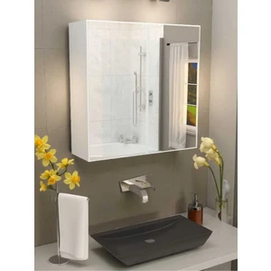 Emdief Home Aynalı Banyo Dolabı Iki Kapaklı 60X60X15 cm
