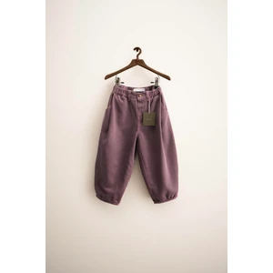 Çocuk Pamuklu Oversize Pantolon – Rahat Kesim Lastikli Paça Tasarım