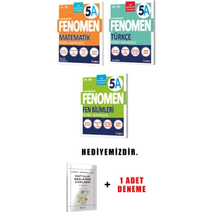Fenomen Yayıncılık Fenomen Yayınlıcılık 5.sınıf A Grubu 3'li Set (Güncel)