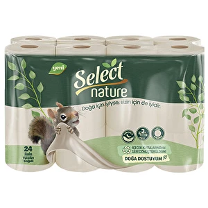 2 Adet  Select Nature Tuvalet Kağıdı 24 Lü 2 Katlı
