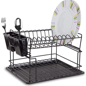 KB010 2 Katlı Bulaşıklık - Siyah