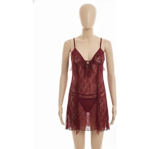 UG-796 Bayan Dantelli Gecelik Bordo