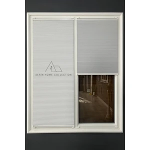 Serin Home Collection Honeycomb Beyaz Plise Perde  Karartma ve Isı Yalıtım Özellikli