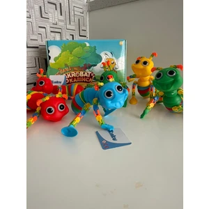 Eğitici Eklemleri Hareket Eden Çıngırak Lı Ses Çıkartan Akrobatik Renkli Eğlenceli Karıncalar 20CM