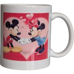 TG Design Kişiye Özel Mickey & Minnie Baskılı Kupa Bardak