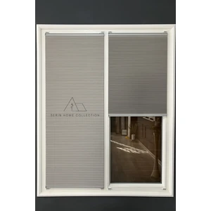 Serin Home Collection Honeycomb Gri Plise Perde  Karartma ve Isı Yalıtım Özellikli