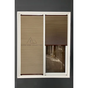 Serin Home Collection Honeycomb Kahverengi Plise Perde  Karartma ve Isı Yalıtım Özellikli