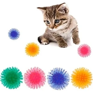 Kirpi Top Kedi Oyuncağı 3 cm - 3 Adet