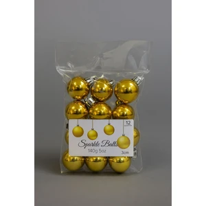 12 Adet Cici Top Yılbaşı Çam Ağacı Süsü Dekor Süsleme Seti 3cm