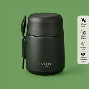 Kitchen Yemek Termosu - Siyah - 500 ml