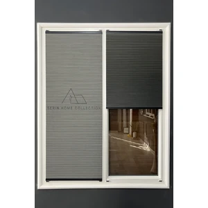 Serin Home Collection Honeycomb Antrasit Plise Perde  Karartma ve Isı Yalıtım Özellikli