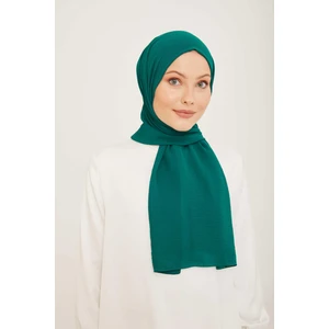Trend Yeşil Tek Renk Cazz Şal 34