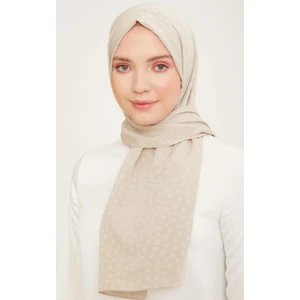 Trend J.capri Şal 4 - 321  -  Kalpli Bej