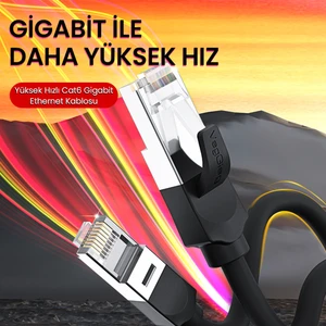 Cat6 1000Mbps Gigabit FTP RJ45 Ethernet Ağ Kablosu 1.5 Metre
