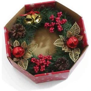 Lider Magnesia Yılbaşı Kapı Süsü 24 cm çift Krokanlı Kapı Masa Büro