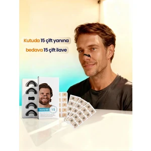 Bloom Picks Mıknatıslı Burun Bandı Seti Horlama Bandı Burun Açıcı 15 +15 Adet Çift Mıknatıslı Bant Hediye