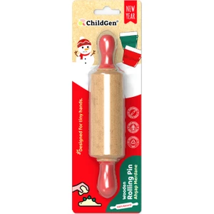 Mini Ahşap Merdane-Kırmızı