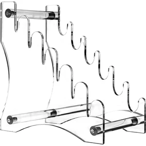 Akrilik Bıçak Sergileme Standı - 6 Katlı Çıkarılabilir Bıçak Rafı (Yurt Dışından)